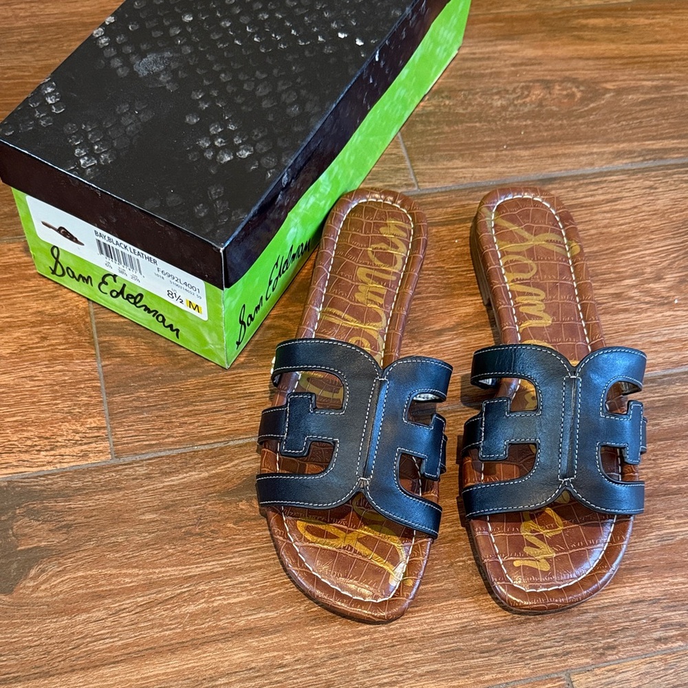 Sam Edelman Brown and Black Women’s Sandals